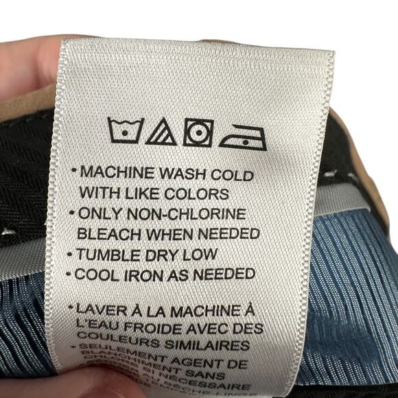 GS Perfect Fit‎ Khaki Pleated Front Belt Loops Dress Trousers Mens Size 46 28 - Picture 6 of 9